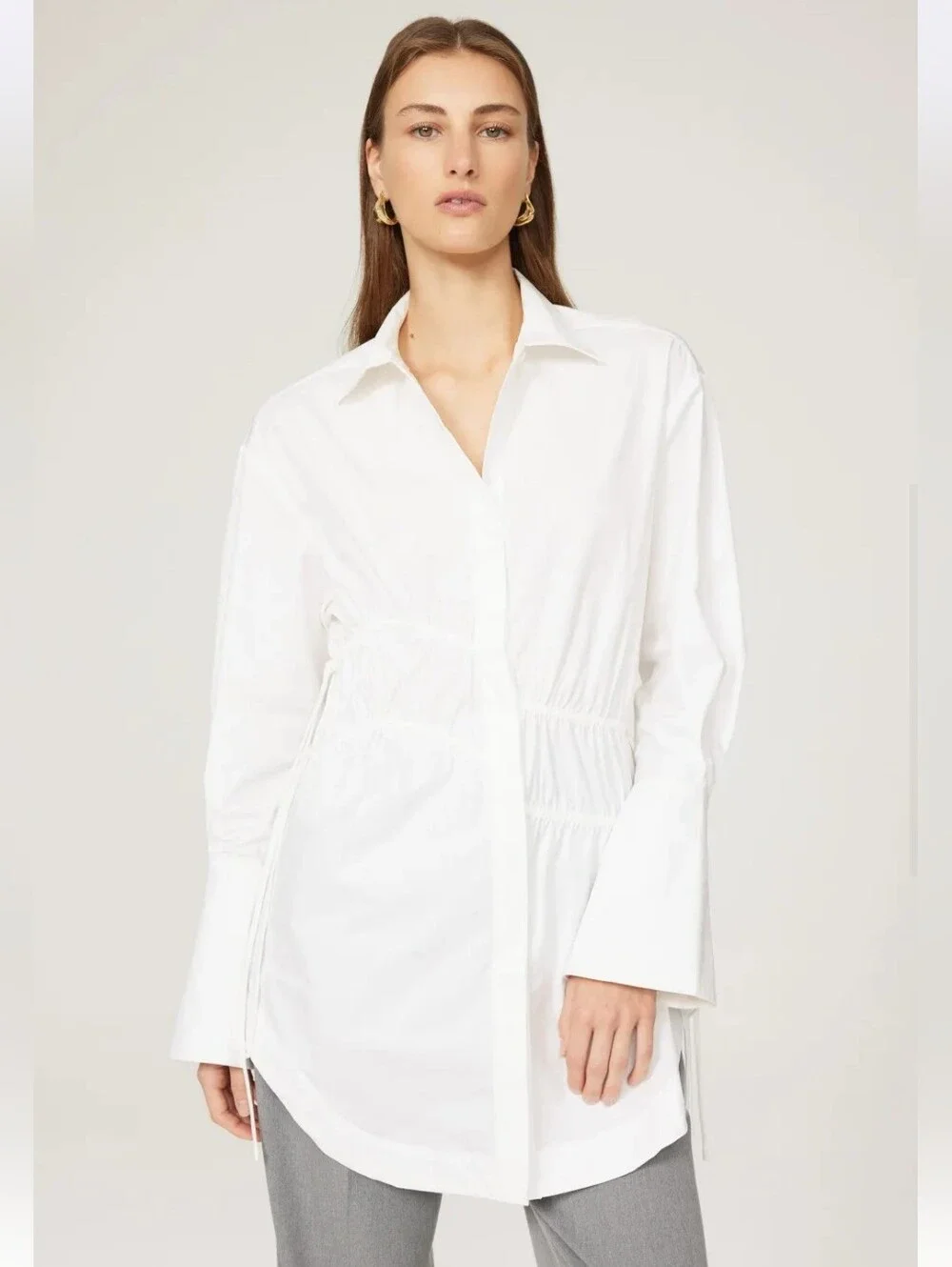 SUBOO SIA DRAWCORD SHIRT SIZE XS MSRP $229